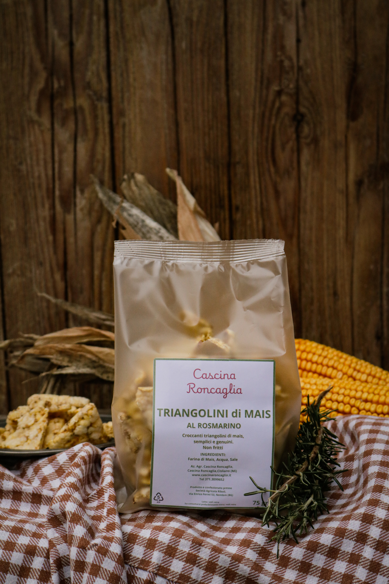 trinagolini di mais al rosmarino